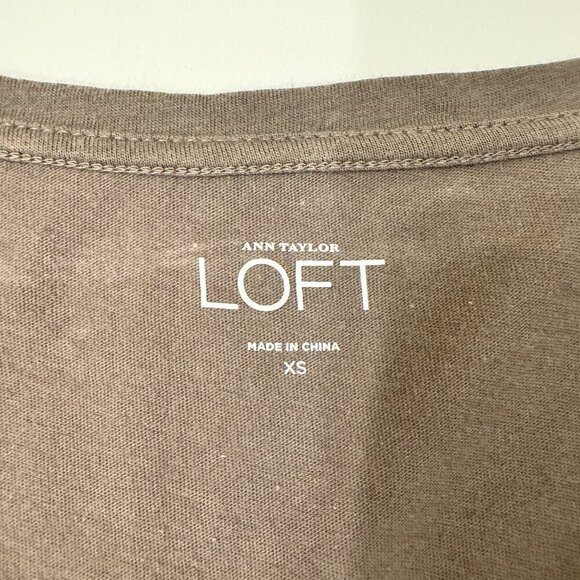 LOFT - Sleeveless Layered Tank Top in Taupe - Picture 3 of 6